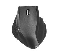 T'nB - Souris sans Fil Ergonomique, 5 Boutons et Réglage DPI | Design Noir et Silver, Forme Large Épousant La Main, Molette Cliquable et Boutons Suivant Précédent