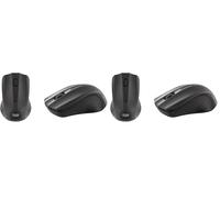 T'nB Souris Shark - Souris Optique sans Fil 2.4Ghz - Noir (Lot de 2)