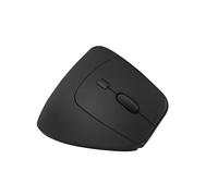 T'nB - Souris Verticale sans Fil Rechargeable, Ultra Légère, Double Connexion USB-A 2,4GHz & Bluetooth, 6 Boutons, Réglage DPI - Noir