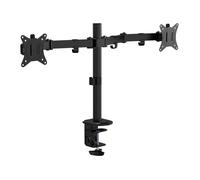 T'nB Support double écran articulé réglable en hauteur - Acier, VESA 75/100, 9 kg, noir