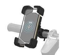 T'nB - Support Smartphone renforcé avec Verrouillage Automatique et Anti-Chute, Universel pour vélo/Trottinette, Adaptable à la Taille du Smartphone - Noir