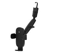 T'nB - Support Téléphone Rétroviseur, Rotation à 360° | Mâchoire Réglable, Bras Ajustable à 180°, Deux Points de Pivot, Noir, pour Smartphones jusqu'à 7 Pouces