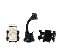 T'nB Support téléphone voiture ventouse Rotation 360° Compatible smartphones jusqu'à 7 pouces Noir