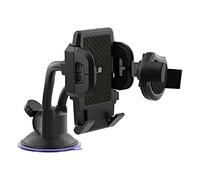 T'nB - Support Téléphone Voiture Ventouse, Double Bras Rotatifs 360°