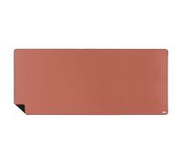 T'nB - Tapis de Souris XXL pour Clavier et Souris, Surface Étendue et Lisse, Base Antidérapante, Bords Cousus, Confort et Précision - Rouge