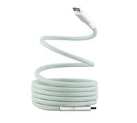 T'nB - Câble Magnétique USB C vers USB C, Charge Rapide 60W, Gaine Aimantée en Nylon et Anti Nœud, Longueur 1,5 M, Compatible Apple iPhone 15/15 Pro / 15 Pro Max / 16/16 Pro / 16 Pro Max - Vert