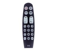 T'nB - Télécommande TV Universelle, Simple avec Gros Boutons | Pré-Programmée pour Panasonic, Philips, LG, Samsung et Sony, Fonction Learning, Idéal pour les Seniors, Noir