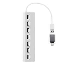 T'nB TNB HUBUSB7ALU - Hub USB-A Aluminium vers 7X USB-A