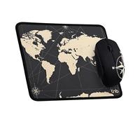 T'nB Travel Exclusiv - Pack Souris + Tapis, Confort Ergonomique | Noir et Or, Souris et Tapis Assortis, Design Exclusif, Base Antidérapante, Glisse Fluide