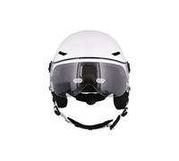 T'nB Casque Visor L 58-62 cm – Visière transparente, molette, caches-oreilles détachables – Blanc