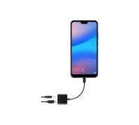 T'nB - USB-C vers jack de casque / adaptateur de charge - USB-C mâle pour USB-C, prise audio de 3,5 mm femelle - noir