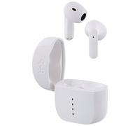 T'nB - Écouteurs sans Fil Zip Semi Intra-Auriculaires, Compact, autonomie de 24h avec 3 Charge Possible Via Le boitier, Contrôle du Volume Tactile, indicateur de Charge, Charge USB-C - Blanc