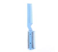 TNBCCXN Brosse pour Animaux Peigne Tondeuse for Poils d'animaux, avec 2 rasoirs de toilettage et effilage(Blue)