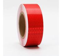 TNBCCXN Ruban Réfléchissant, Bande réfléchissante, sécurité, 5 centimètres de large, 25 mètres de long(Red)