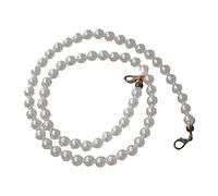 TNBCCXN Sangle de chaîne de sac à main en métal doré, 108CM, blanc, perle, for sacs, accessoires de sac à main, poignées de ceinture, fourre-tout en perles, chaînes à fermoir for femmes(Wide 12 cm)