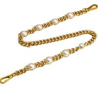TNBCCXN Sangle de chaîne de sac à main en perles métalliques 10-35 pouces, for sacs, poignées de bricolage, ceinture de remplacement détachable, accessoires de bandoulière for filles(Gold 27 in)
