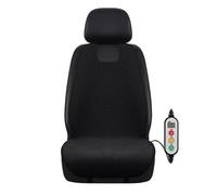 tnbru Housses Siège Auto Housse Siège Voiture Chauffante Polaire Graphène Chauffage Rapide 12/24V Chaud Peluche Protecteur Tapis Chauffant Coussin d'hiver Lot Housses Siège Voiture(1PCS Black Left)