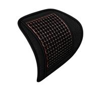 tnbru Housses Siège Auto Petit Coussin Voiture Perles Bois Tapis Carré avec Taille Quatre Saisons L'été Dépend Produit Unique Détails Lot Housses Siège Voiture(Black Red 1 Pcs3)