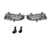 tnbru Pour Nissan Pour X-Trail T32 2017 2018 2019 2020 Feux Antibrouillard LED Feu Antibrouillard Support De Faisceau De Câbles Couvercle De Calandre Phares Antibrouillard Avant(Only LED fog)