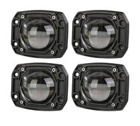 tnbru Projecteurs De Travail À LED 3 Pouces 24 V 12 V Feux De Jour Pour Voiture LED 6000 K/3500 K Lentille Antibrouillard Projecteur Moto 4x4 Tout-terrain Phares Antibrouillard Avant(4PCS Square)