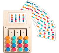 TNBUENO Activités sur la démence pour les personnes âgées, produits en bois faciles pour les personnes âgées, jeux de mémoire de couleur pour adultes, grandes planches sensorielles avec gadgets Fidget