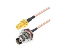 TNC Câble imperméable Rp-tnc Femme à RP SMA Adaptateur mâle Rg316 Pigtail 50ohm Rf Jumper de rallonge d'assemblage de câble coaxial(TNC F to SMA F,2M)