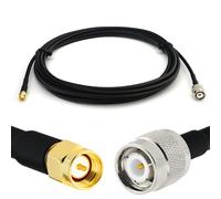 TNC Mâle vers SMA Mâle 12m câble coaxial RG58 50 Ohm - rallonge TNC SMA Extension Faible Perte Cable pour Antenne CB Radio Amateur Sans fil Radio WIFI adaptateur UHF VHF