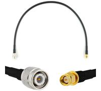 TNC mâle vers SMA mâle 50cm câble coaxial - cable d'extension HF240 (LMR 240 équivalent) etanche - rallonge TNC SMA pour Antenne CB Radio Amateur Sans fil Radio WIFI adaptateur UHF VHF