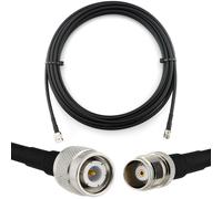 TNC mâle vers TNC femelle 15m câble coaxial - cable d'extension HF240 (LMR 240 équivalent) etanche - rallonge TNC pour Antenne CB Radio Amateur Sans fil Radio WIFI adaptateur UHF VHF