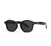 TNDVIC Lunettes de soleil à rivets pour femmes, verres dégradés UV400, pour hommes (noir et gris)