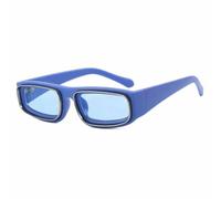 TNDVIC Lunettes de soleil avec protection UV400 | Monture punk verres couleur bonbon | Pour hommes et femmes sports de plein air et conduite (bleu)