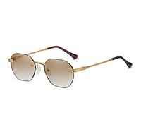 TNDVIC Lunettes de soleil rondes en métal, protection UV400, sans monture, dégradées et colorées, pour sports de plein air et conduite (02)