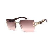 TNDVIC Lunettes de soleil sans monture, surdimensionnées, double pont, protection UV400 | Pour hommes et femmes, pour sports de plein air et conduite (C3)