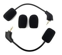 TNE Lot de 2 micros de rechange pour casques de jeu Kingston HyperX Cloud 2 II - Avec fil, Cloud Pro, CloudX, PS4, Xbox One, Nintendo Switch, PC