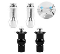 TNEDFOD 2 Paires Toilette Fixation Abattant WC Vis, Fixations WC Siège de Boulons à Expansion en Caoutchouc, Vis D'expansion pour Abattant de Toilettes, Convient à la Plupart des Toilettes