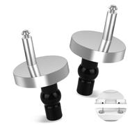 TNEDFOD 2 Pièces Kit de Fixation Abattant WC, Charniere Abattant WC Fixations Cuvette WC, Charnière de Siège de Toilette avec Vis Convient à la Plupart des Toilettes, Fixation de Siège de Toilette