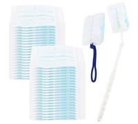TNEDFOD 40 Pièces pour Swiffer Plumeau Poussiere Recharge Kit, Recharges de Plumeau avec 2 Poignée, Outil de Dépoussiérage, Non parfumés, Kit de Dépoussiérage pour Nettoyer La Saleté, Les Poils