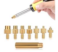 TNEDFOD 8 pcs Pannes de fer à Souder aide à la Fusion pour M2 M2.5 M3 M4 M5 M6 M8 T18, Weller Série ST Pannes de fer à Souder Accessoires pour Imprimante 3D Inserts Filetés écrous de Fusion