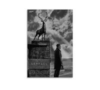 TNERPAR 007 Skyfall Movie Poster Peinture décorative sur toile Art mural pour salon, chambre à coucher, art mural, impression d'image moderne, décoration de salle familiale, 40 x 60 cm