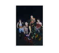 TNERPAR Aespa Art Poster Peinture décorative sur toile Art mural pour salon, chambre à coucher, art mural, impression d'image moderne, décoration de salle familiale, 40 x 60 cm