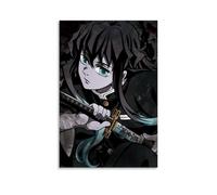 TNERPAR Anime Demon Slayer Muichiro Poster Peinture décorative sur toile Art mural pour salon, chambre à coucher, art mural, impression d'image moderne, décoration de salle familiale, 20 x 30 cm