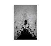 TNERPAR Anime Roronoa Zoro Poster Peinture décorative sur toile Art mural pour salon, chambre à coucher, art mural, impression d'image moderne, décoration de salle familiale, 50 x 75 cm