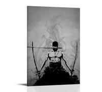 TNERPAR Anime Roronoa Zoro Poster Peinture décorative sur toile Art mural pour salon, chambre à coucher, art mural, impression d'image moderne, décoration de salle familiale, 50 x 75 cm