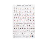 TNERPAR Ashtanga Série Primary Poster Yoga Peinture décorative sur toile Art mural pour salon, chambre à coucher, art mural, impression d'image moderne, décoration de salle familiale, 30 x 45 cm