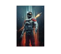 TNERPAR Astronaute Journey to The Starfield Poster Peinture décorative sur toile Art mural pour salon, chambre à coucher, art mural, impression d'image moderne, décoration de salle familiale, 30 x 45