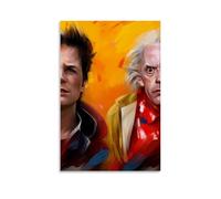 TNERPAR Back to The Future Poster Peinture décorative sur toile Art mural pour salon, chambre à coucher, art mural, impression d'image moderne, décoration de salle familiale, 30 x 45 cm