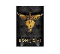 TNERPAR Bon Jovi Poster peinture décorative sur toile, art mural, pour salon, chambre à coucher, impression murale, moderne, décoration de salle familiale, 30 x 45 cm