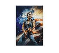 TNERPAR Bruce Springsteen Art Poster décoratif sur toile pour salon, chambre à coucher, décoration moderne, pour salle familiale, 20 x 30 cm