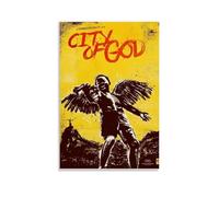 TNERPAR City Of God Movie 2002 Poster décoratif sur toile pour salon, chambre à coucher, art mural, impression photo, moderne, décoration de salle familiale, 40 x 60 cm