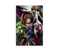 TNERPAR Code Geass Rebellious Lelouch Art Poster décoratif sur toile pour salon, chambre à coucher, art mural, impression photo, moderne, décoration de salle familiale, 30 x 45 cm